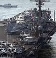 Porta-aviões USS Carl Vinson, enviado pelos Estados Unidos para a península coreana.  Foto: Reuters