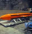 Modelo da bomba como a usada pelos EUA no Afeganistão  Foto: United States Department of Defence
