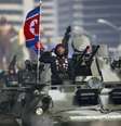 Milhares de militares marcharam em demonstração de força e poderio militar na capital coreana  Foto: EPA / BBC News Brasil