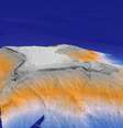 Batizada de Tropic, o monte próximo às Ilhas Canárias tem 3 mil metros de altura e apenas um terço dele se destaca na superfície do Atlântico  Foto: NOC / BBC News Brasil