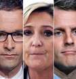 Candidatos às eleições presidenciais na França  Foto: Reuters