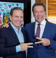O prefeito de São Paulo, João Doria, recebe Schwarzeneger   Foto: EFE