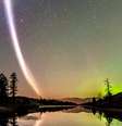 Linha violeta observada por entusiastas de auroras boreais deixou cientistas intrigados  Foto: ESA / BBC News Brasil