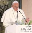 Papa Francisco durante discurso na Universidade de al-Azhar, no Cairo  Foto: Reuters