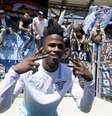  Keita Balde Diao celebra vitória do Lazio contra o Roma  Foto: EFE