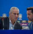 O técnico Tite (E) e o coordenador técnico Edu Gaspar, da Seleção Brasileira de futebol.  Foto: Ilan Pellenberg/FramePhoto/Gazeta Press