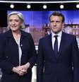 Marine Le Pen e Emmanuel Macron se encontraram em debate na TV.  Foto: Reuters