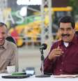 Nicolás Maduro, presidente da Venezuela (dir.)  Foto: EFE