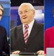 William Bonner, do ‘JN’, Boris Casoy, do ‘RedeTV News’ e Renata Lo Prete, da GloboNews: visibilidade máxima ao noticiar o universo político.  Foto: Reprodução/Facebook