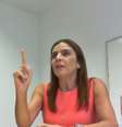 Mônica Moura em registro de delação premiada: pagamentos eram feitos 'por fora', diz marqueteira  Foto: Reprodução / BBC News Brasil