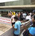 Índios fazem protesto contra a Comissão Parlamentar de Inquérito da FUNAI, na Câmara dos Deputados   Foto: Agência Brasil