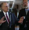 Os ministros da Cultura, Roberto Freire, e da Defesa, Raul Jungmann, ambos filiados aos PPS  Foto: Agência Brasil