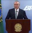 Temer em pronunciamento nesta quinta-feira  Foto: Reprodução / BBC News Brasil