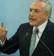 Temer, no discurso de quarta-feira; segundo analistas, revelações que atingem o presidente mostram que Lava Jato não foi direcionada ao PT  Foto: Lula Marques / AGPT / BBCBrasil.com