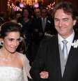 Ticiana Villas Boas e Joesley Batista: o casamento milionário ganhou destaque nas críticas da Record  Foto: Orlando Oliveira / AgNews