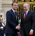 Macron recebe Putin na primeira visita de um chefe de Estado estrangeiro durante o mandato do novo presidente francês.  Foto: Reuters