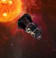 Projeção da Nasa mostra viagem da sonda até o Sol  Foto: Nasa