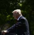 Donald Trump ao anunciar saída do Acordo de Paris  Foto: BBC News Brasil
