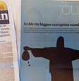 "Será esse o maior escândalo de corrupção de todos os tempos", pergunta o jornal britânico na capa de reportagem especial   Foto: Reprodução