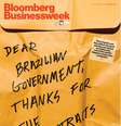 Capa da revista: "caro governo brasileiro, obrigado pelos contratos"  Foto: Deutsche Welle