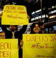Manifestantes na avenida Paulista  Foto: BBC News Brasil