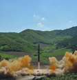 Míssil balístico intercontinental Hwasong-14 durante teste em data desconhecida  Foto: Reuters