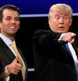Presidente do EUA, Donald Trump, com seu filho mais velho, Donald Trump Jr.
26/09/2016
REUTERS/Mike Segar/File Photo  Foto: Reuters
