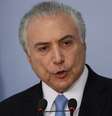 O presidente do Brasil, Michel Temer, discursou depois que os deputados federais contra investigação sobre acusação de corrupção contra ele  Foto: Reuters