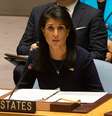 Embaixadora dos EUA Nikki Haley faz discurso na ONU
 4/9/2017     REUTERS/Joe Penney  Foto: Reuters