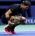Espanhol Rafael Nadal celebra vitória  Foto: Reuters