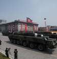 Desfile do arsenal militar na Coreia do Norte  Foto: BBC News Brasil