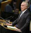 Presidente Michel Temer durante discurso na 72ª Assembleia Geral da ONU 19/09/2017 REUTERS/Eduardo Munoz  Foto: Reuters