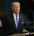 Donald Trump, presidente dos Estados Unidos, durante discurso na assembleia da ONU  Foto: Reuters