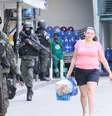 Movimentação do Exército na Rocinha, Zona Sul do Rio de Janeiro (RJ), na manhã desta segunda-feira (25).  Foto: José Lucena/Futura Press