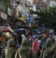 Os-militares permaneceram uma semana na Rocinha, na zona sul do Rio  Foto: Agência Brasil