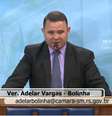 O vereador Adelar Vargas (PMDB), conhecido como Bolinha, disse durante sessão no plenário que iria 'caçar o lobisomem' que estaria aterrorizando os moradores de Santa Maria (RS).  Foto: Reprodução