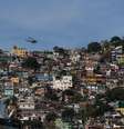 Favela da Rocinha durante operação de segurança contra confrontos entre traficantes  Foto: Fernando Frazão/Agência Brasil