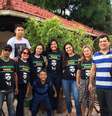 Grupo Endireita Pará criou um sistema de segurança para a estadia de Bolsonaro em Belém (Foto: Leandro Machado)   Foto: BBC News Brasil
