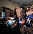Deputado Bonifácio de Andrada (PSDB-MG), relator da denúncia contra Temer na CCJ da Câmara, fala à imprensa)  Foto: Agência Brasil