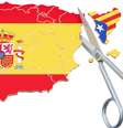 Mapa da Espanha cortando a Catalunha  Foto: BBC News Brasil