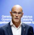 Chefe de Relações Exteriores da Catalunha, Raul Romeva, durante coletiva de imprensa em Bruxelas, na Bélgica 18/10/2017 REUTERS/Francois Lenoir  Foto: Reuters