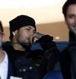 Suspenso, Neymar assistiu a jogo do PSG da tribuna, na última sexta-feira.  Foto: Reuters