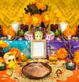 Altar de uma comemoração mexicana do dia dos mortos  Foto: agcuesta / iStock