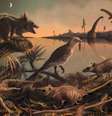 Ilustração de mamíferos na era dos dinossauros  Foto: BBC News Brasil