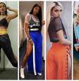 Famosas vestem calça tracker com fenda   Foto: Instagram/Reprodução / Elas no Tapete Vermelho