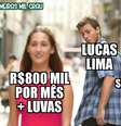 Torcida do Palmeiras brinca com acerto com Lucas Lima  Foto: Reprodução / Humor Esportivo