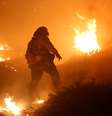 bombeiro combate incêndio na Califórnia
05/12/2017 REUTERS/Jonathan Alcorn  Foto: Reuters