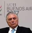 Presidente Michel Temer durante cerimônia de abertura de conferência da Organização Mundial do Comércio (OMC) em Buenos Aires, Argentina 10/12/2017 REUTERS/Marcos Brindicci  Foto: Reuters