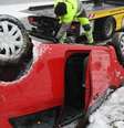 Neve e pistas escorregadias causaram centenas de acidentes nas estradas alemãs – maioria sem grandes consequências  Foto: DW / Deutsche Welle