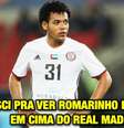 Internautas reagiram com brincadeiras ao gol de Romarinho  Foto: Reprodução / Humor Esportivo